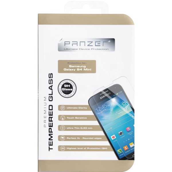 (Tehdashuollettu) Tempered Glass Screenprotector Samsung S4 Mini