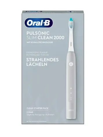 Braun Pulsonic Slim Clean 2000 - eltandborste, Gr&aring;