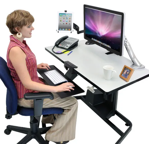 Ergotron Neo-Flex Desk Mount Tablet Arm - Asennuspakkaus ( nivelikäs varsi, pöytäkiinnitysasennus, läpivientiasennus ) tuotteelle tabletti - musta -näytön koko: Ergotron Neo-Flex Desk Mount Tablet Arm - Asennuspakkaus ( nivelikäs varsi, pöytäkiinnitysasennus, läpivientiasennus ) tuotteelle tabletti - musta -näytön koko: