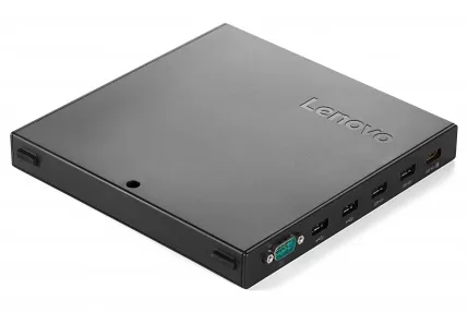 ThinkCentre Tiny III Expansion Box. Lis&auml;&auml; enemm&auml;n I/O-liit&auml;nt&ouml;j&auml; ThinkCentre Tiny III -ty&ouml;asemaan. Kiinnitet&auml;&auml;n ruuvilla Tiny VESA Mount -yksik&ouml;n p&auml;&auml;lle (0B4737
