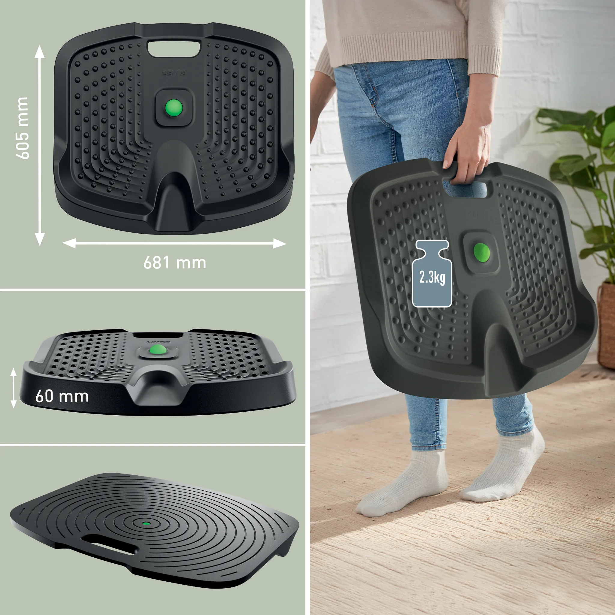 Leitz Big - standing mat, Dark Grey