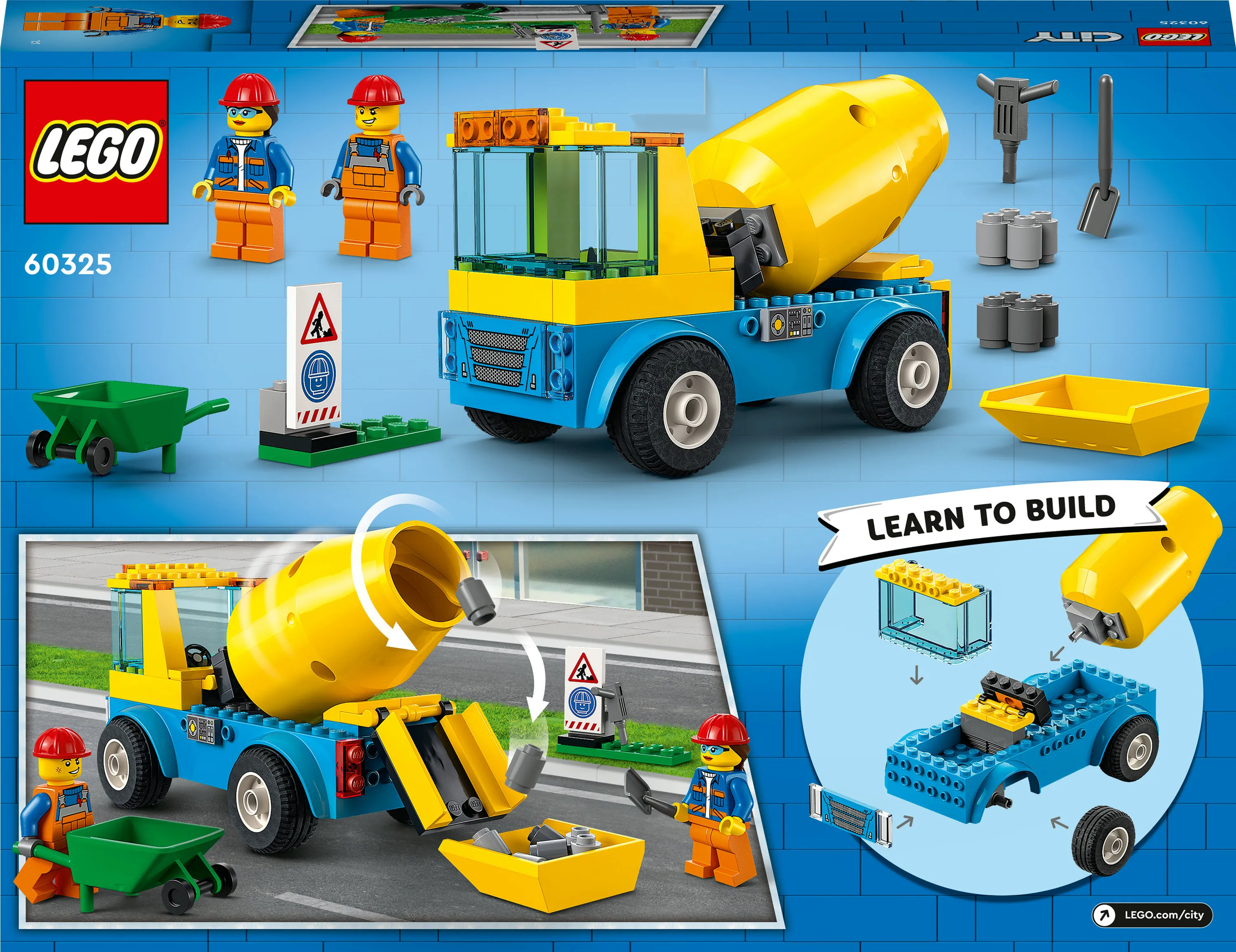 Lego City Great Vehicles - cement mixer truck 60325