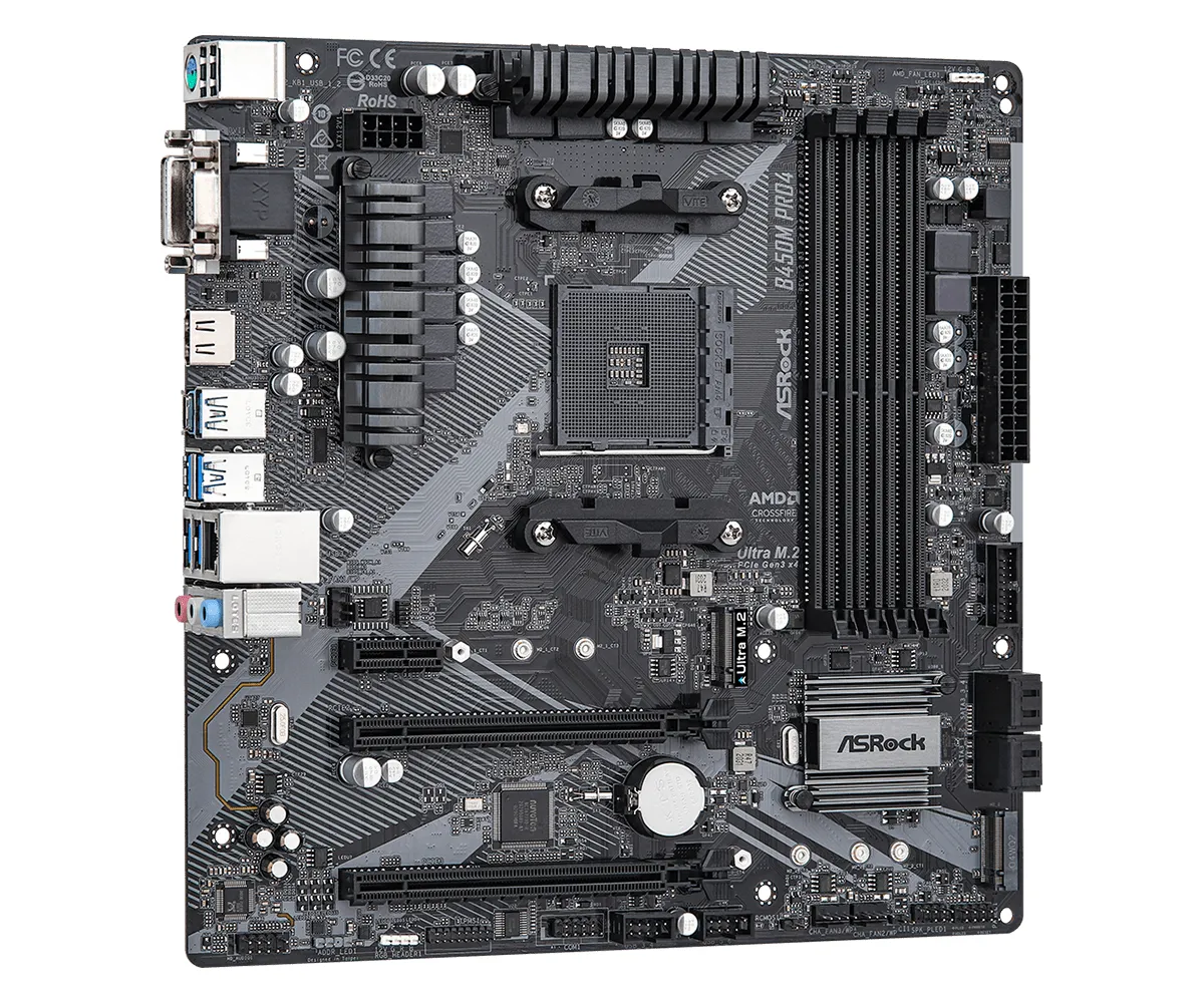 ASRock B450M Pro4 R2.0 mATX - motherboard
