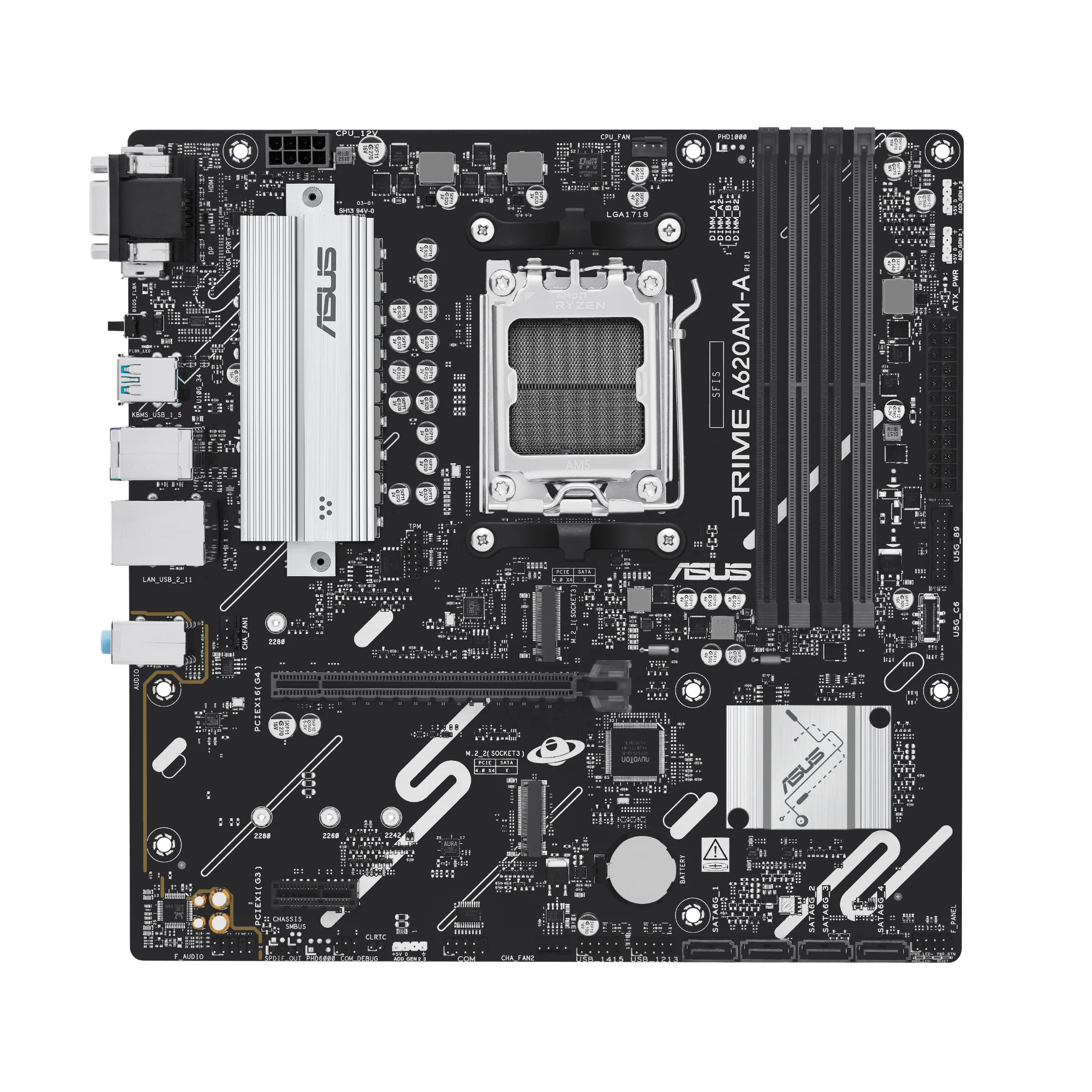 Asus PRIME A620AM-A-CSM DDR5 AM5 mATX Motherboard Asus PRIME A620AM-A-CSM DDR5 AM5 mATX Motherboard