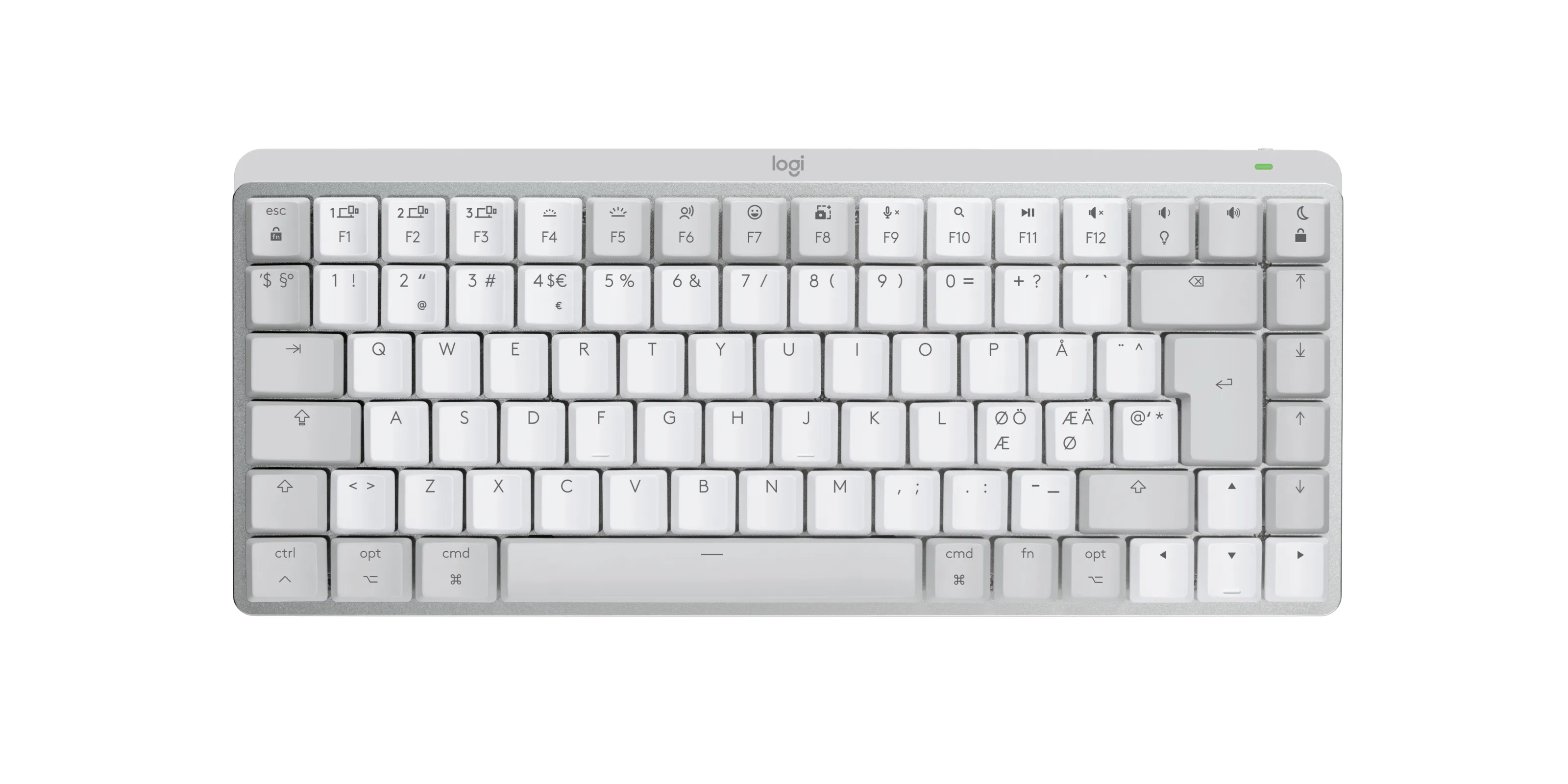 Logitech MX Keys Mechanical Mini for Mac - wireless keyboard, pale/grey