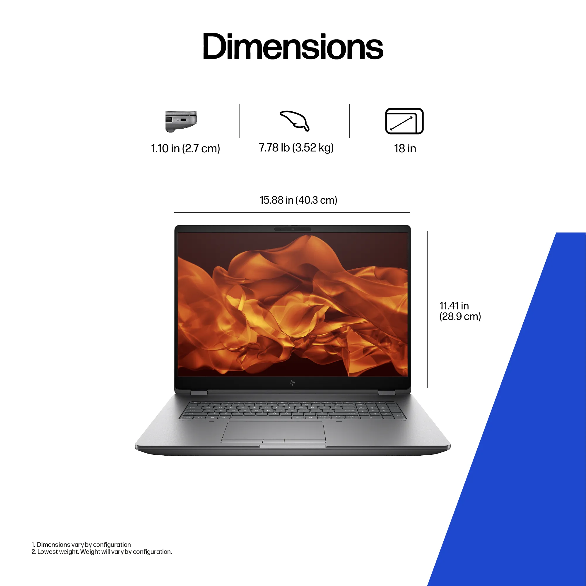 HP 16&quot; ZBook G1i. Intel Core Ultra 7 265HX, 64GB RAM, 1TB SSD, Nvidia RTX Pro Blackwell 2000 8GB, Windows 11 Pro - notebook
