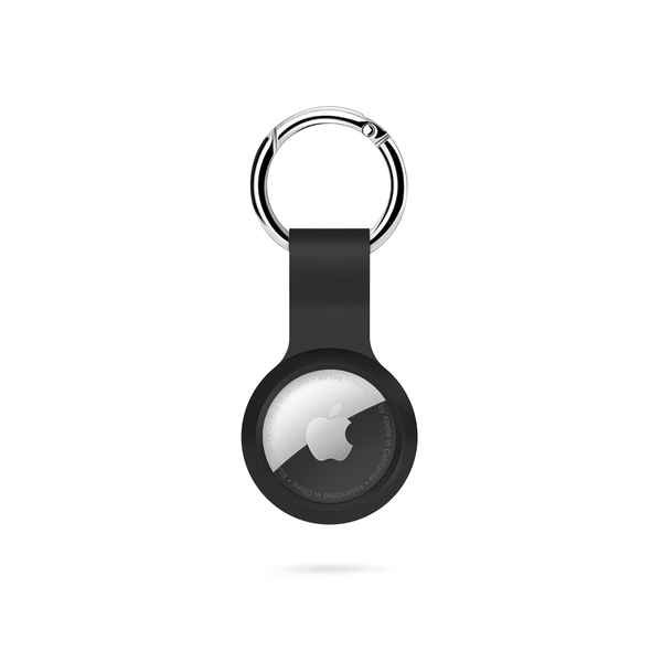 Epico Silicone Case, AirTag - keychain, Black