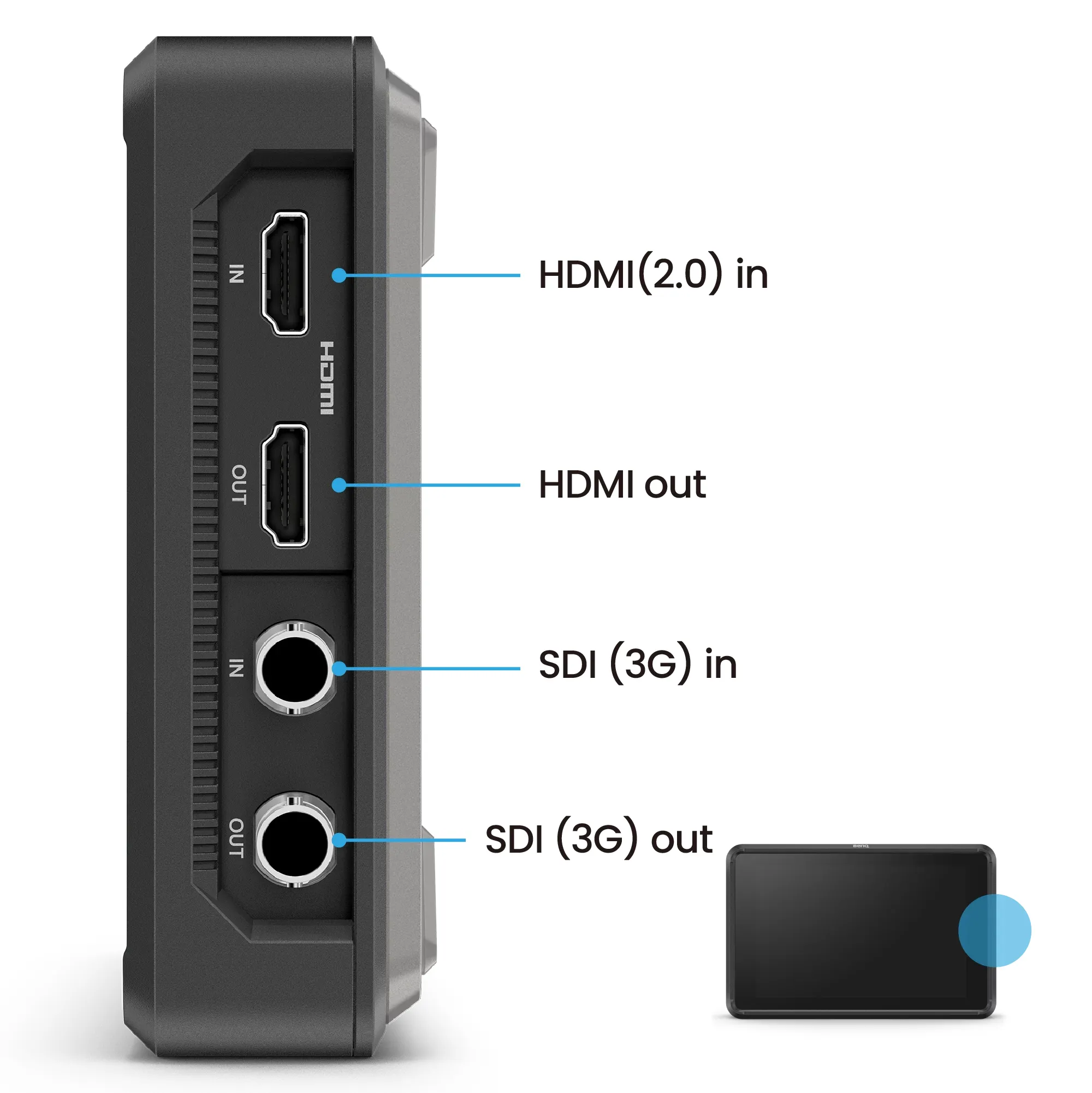 BenQ 7" On-Camera Monitor Toucscreen BenQ 7" On-Camera Monitor Toucscreen