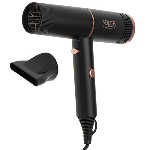 ADLER AD 2278 1400W Hair Dryer, Black/Gold