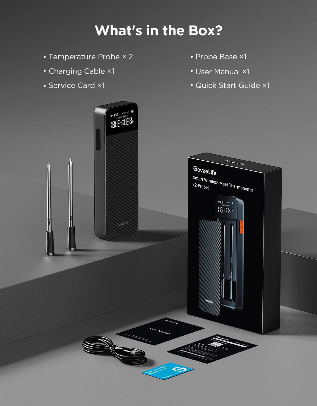 Govee Smart Wireless Meat Thermometer (2-Probes)