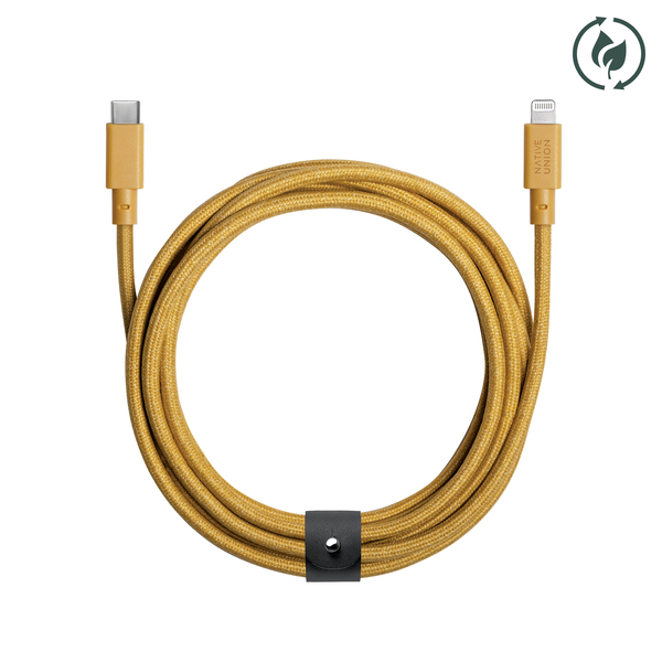 Native Union Belt Cable XL USB-C to Lightning 3m Kraft