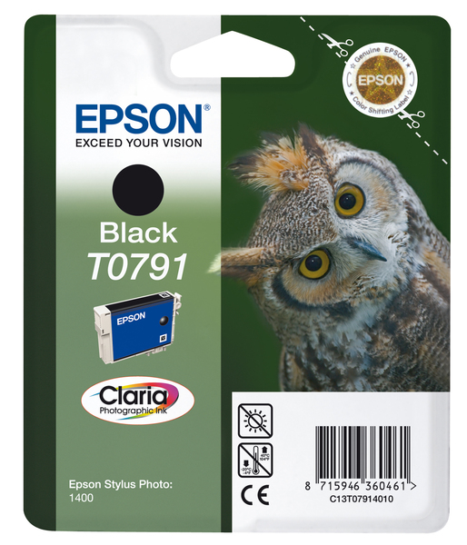 EPSON BLACK T0791 CLARIA PHOTO INK
