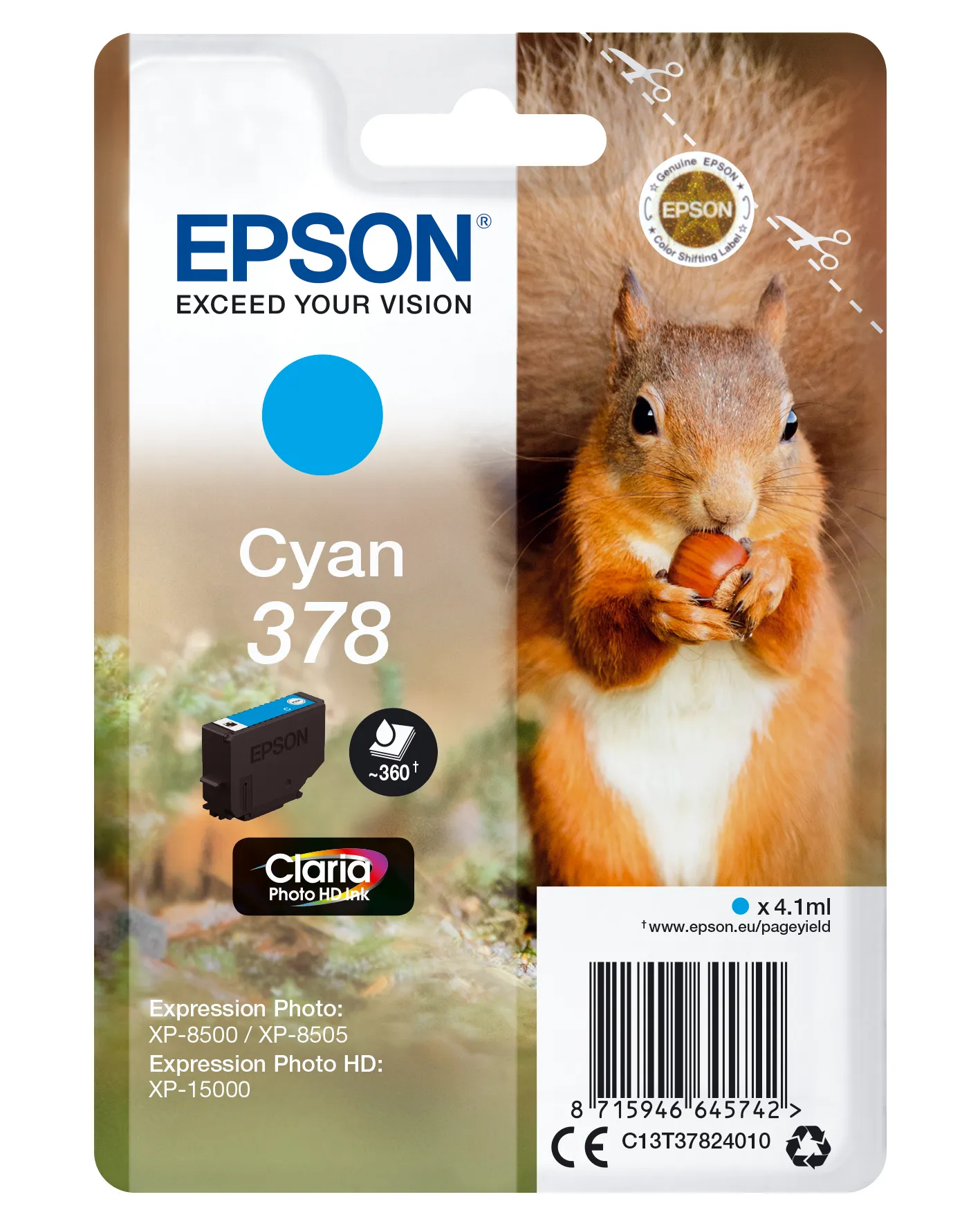 Ink/378 Squirrel 4.1ml CY SEC