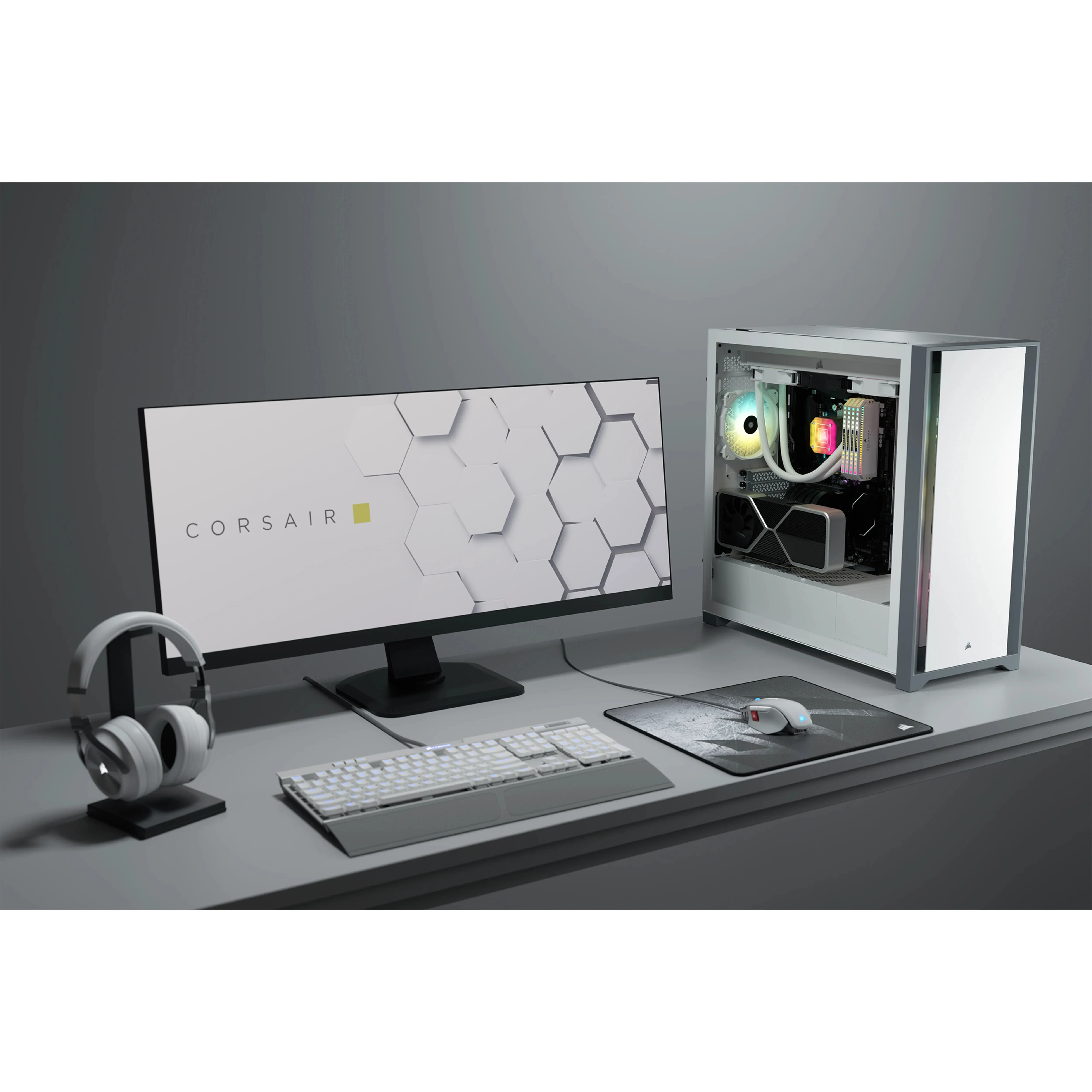CORSAIR 5000D Midi-Tower Case with window, White