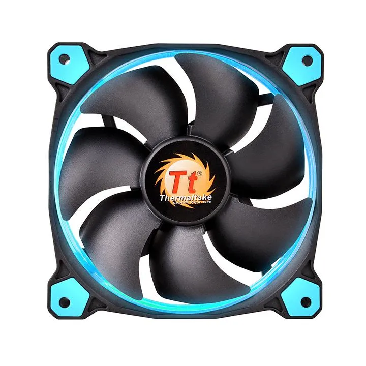 Thermaltake Riing 14 DC LED Fan, 140mm, Hydraulic Bearing, Blue
