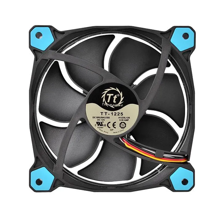 Thermaltake Riing 14 DC LED Fan, 140mm, Hydraulic Bearing, Blue