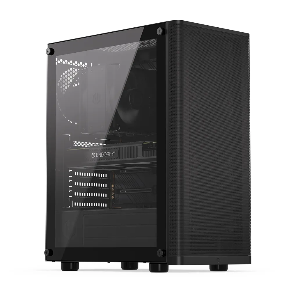 Endorfy Ventum 200 Air - Minitower chassi, fönster, Svart