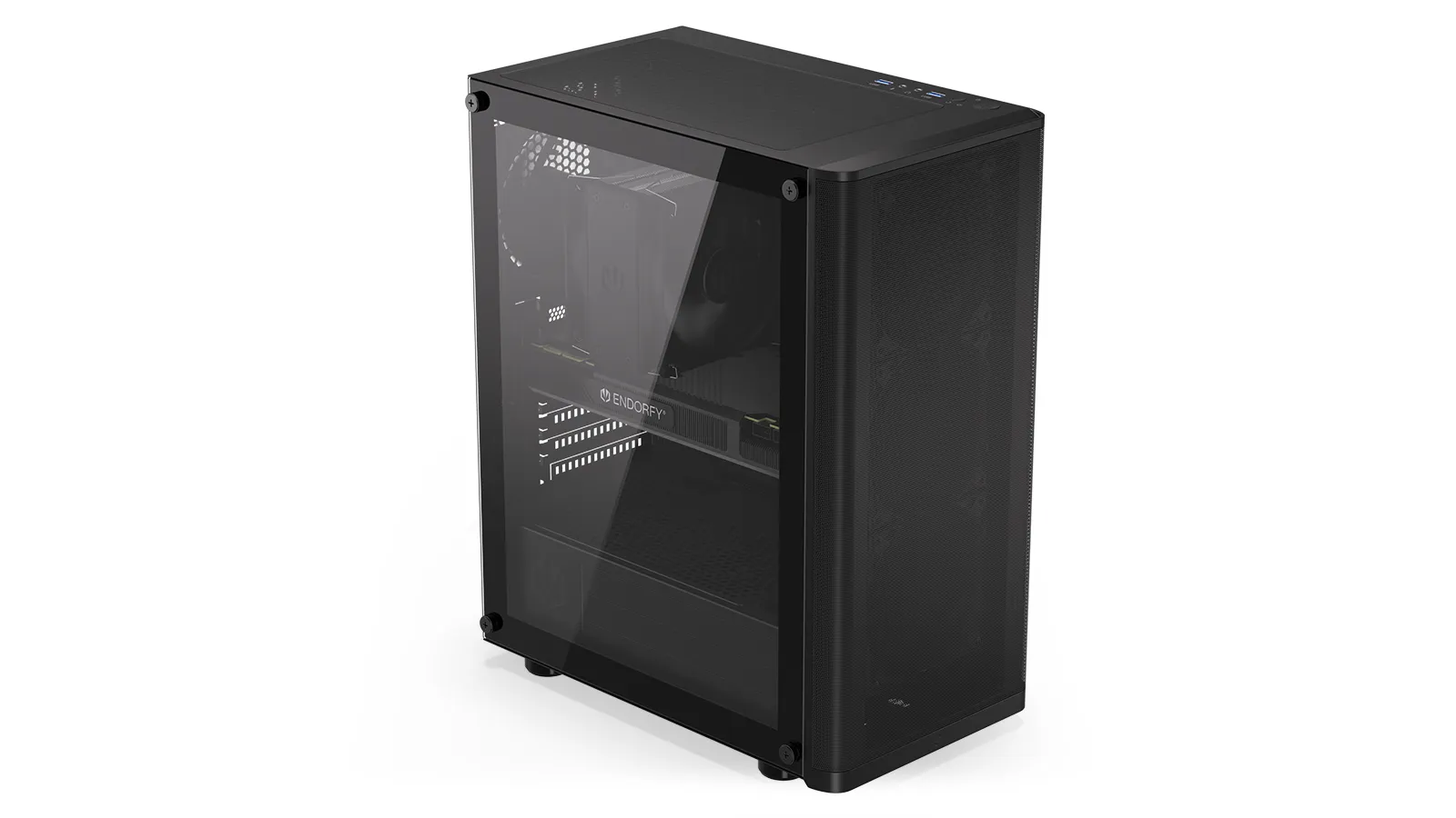 Endorfy Ventum 200 Air - Minitower chassi, fönster, Svart