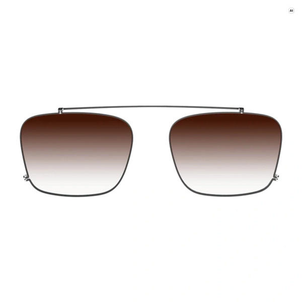 EVEN REALITIES G2 - solvisir med clips, brun