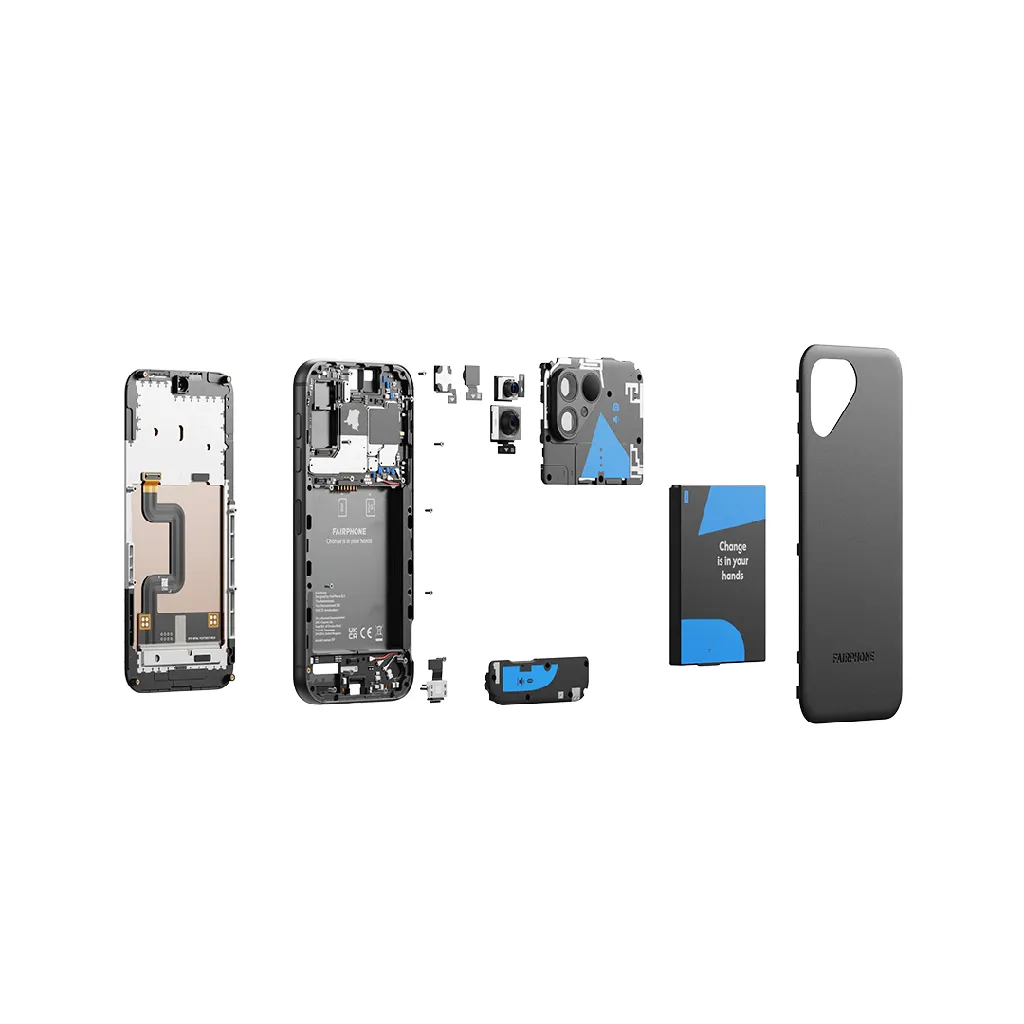 Fairphone 5 8/256 GB Android - mobiltelefon, Black