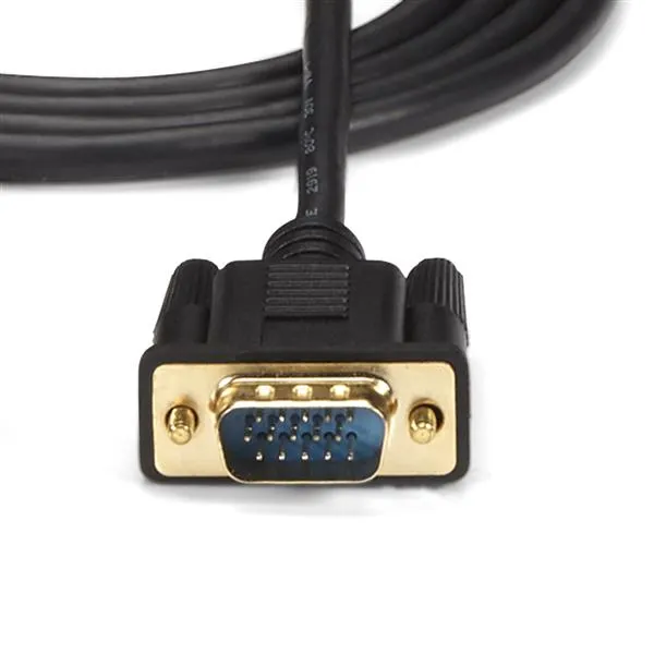 StarTech HD2VGAMM3 - HDMI to VGA Active Converter Cable, Black