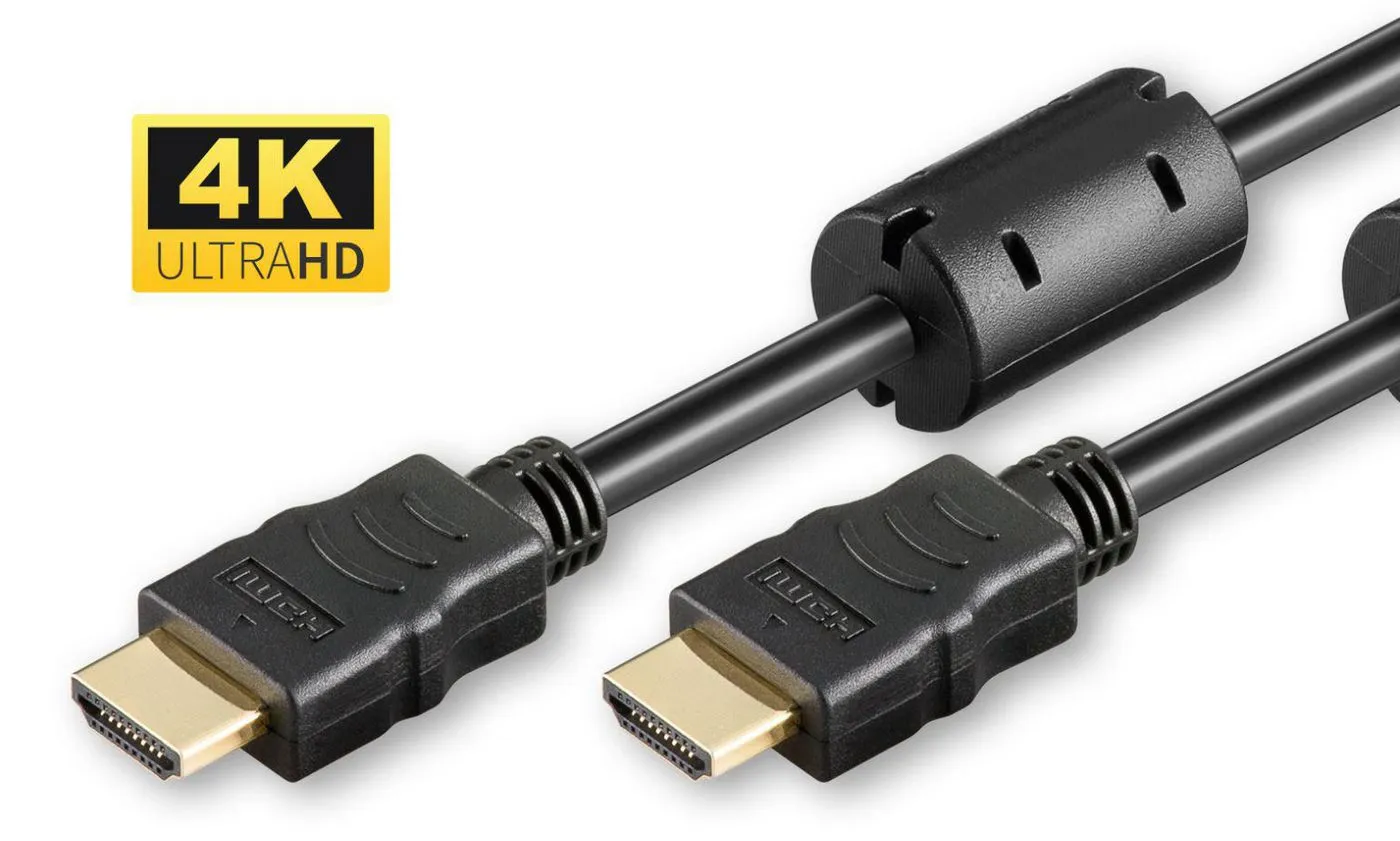 MicroConnect High Speed HDMI 1.4 kabel, med 4K, med Ethernet, 7,5 m, svart