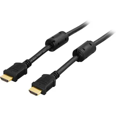 Deltaco HDMI &ndash; HDMI 1.4b - cable, 3 m, Black