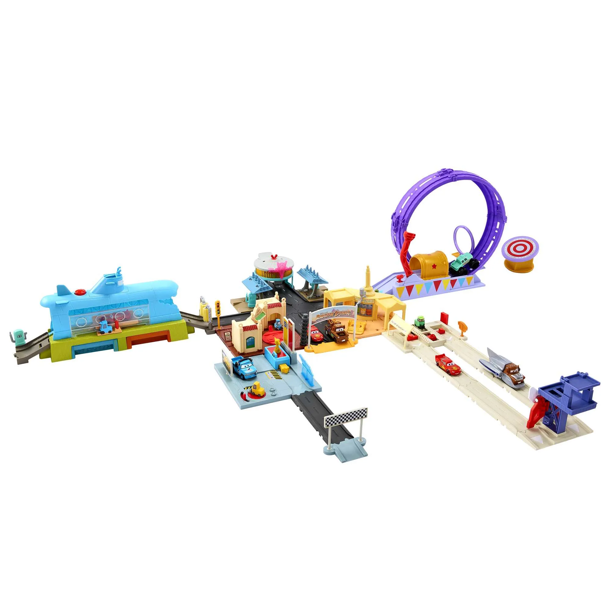 Mattel Disney Pixar Cars Stunt Circus Playset Race Track