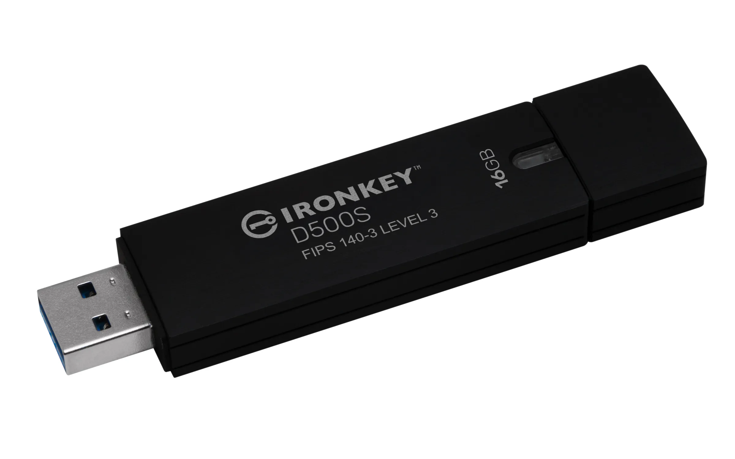 Kingston IronKey D500S USB 3.2 Gen 1 16GB memory stick, Black