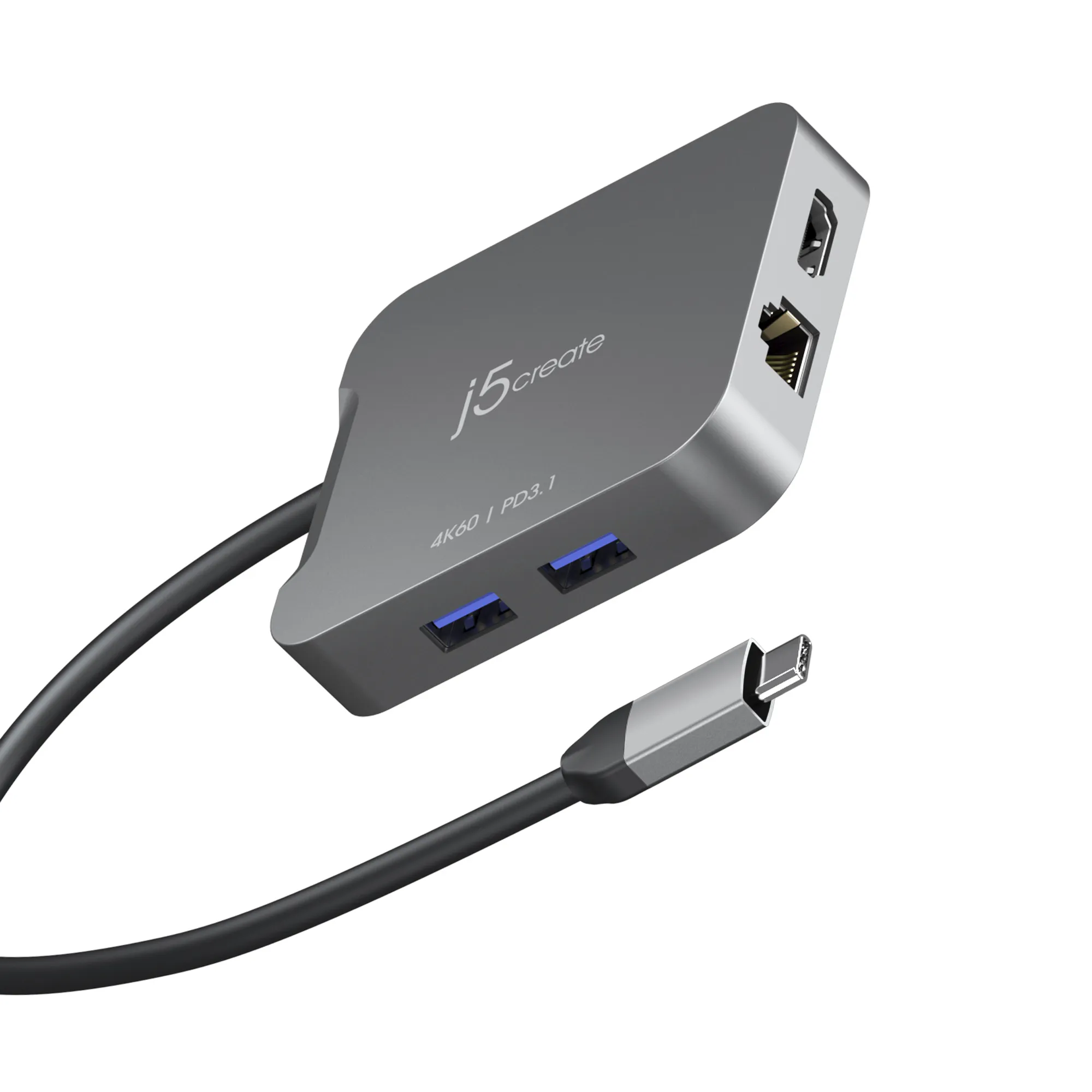 j5create JCD3191-N - USB-C multiport adapter, Space Grey