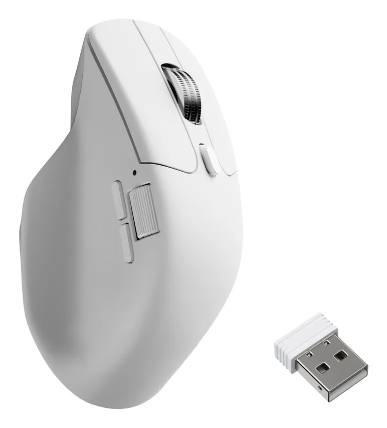 Keychron M6 1K Hz Light 78g Ergonomic - tr&aring;dl&ouml;s mus, vit