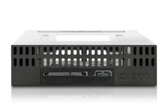 ICY DOCK flexiDock 1x2.5"+1x 3.5"SATA>1x5.25" mobile rack tray/fanless