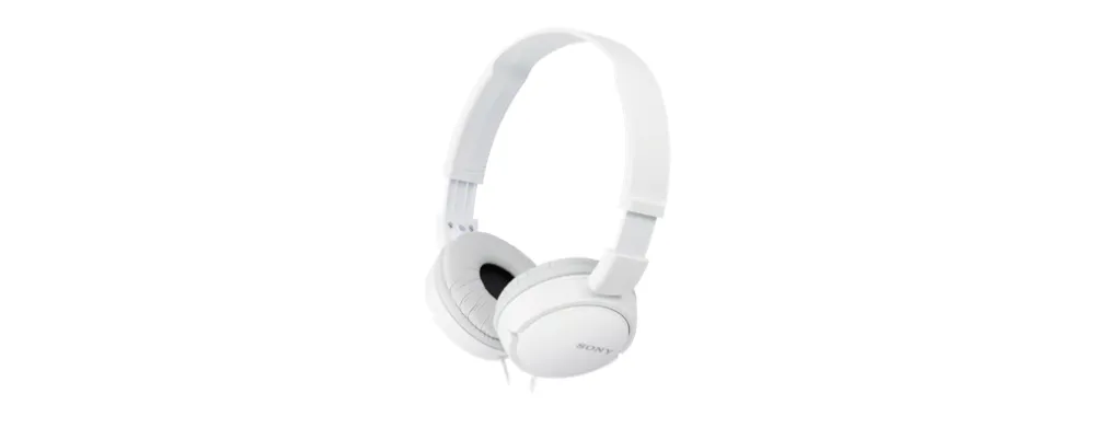 Sony MDR-ZX110AP On-ear Headphones, White