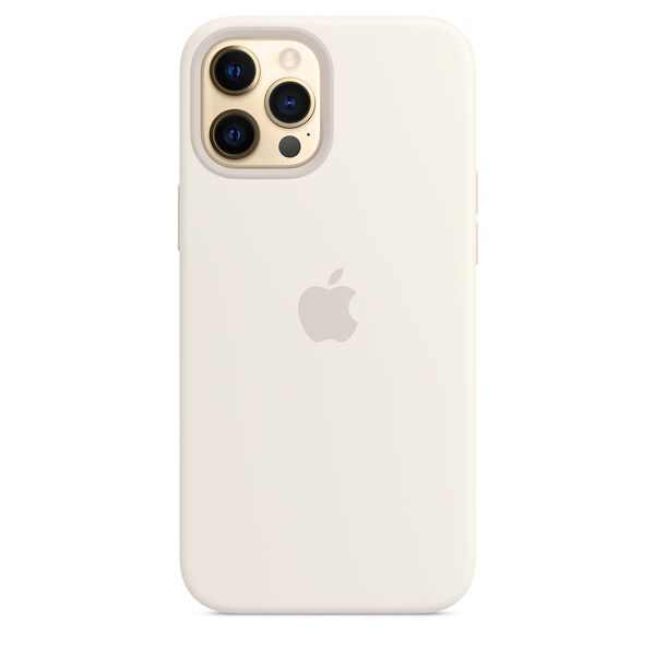 Apple iPhone 12 Pro Max, MagSafe - silicone case, White
