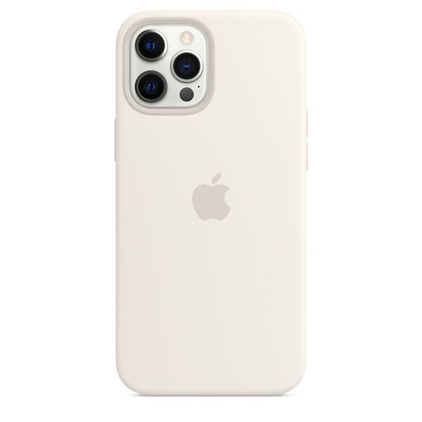 Apple iPhone 12 Pro Max, MagSafe - silicone case, White