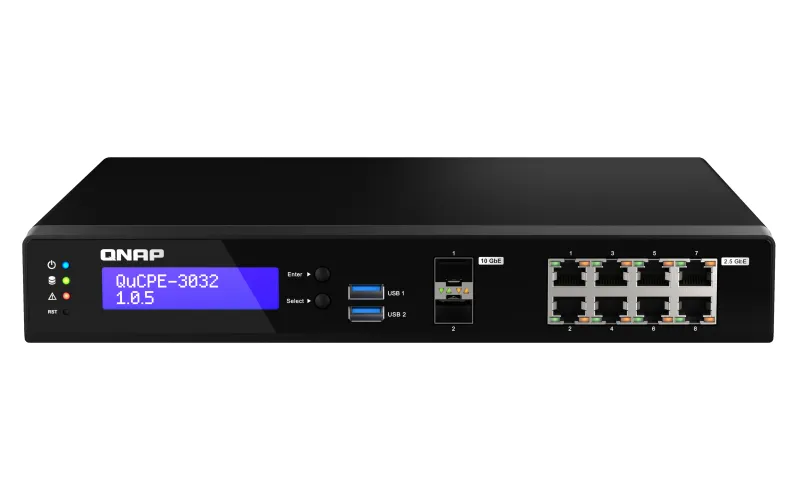 QNAP QuCPE-3032-C3558R-8G 2-Bay Rackmount 8GB