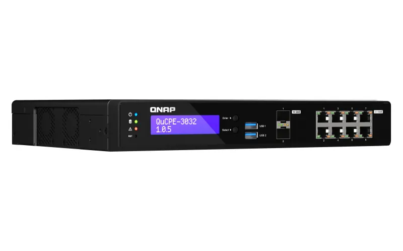 QNAP QuCPE-3032-C3558R-8G 2-Bay Rackmount 8GB