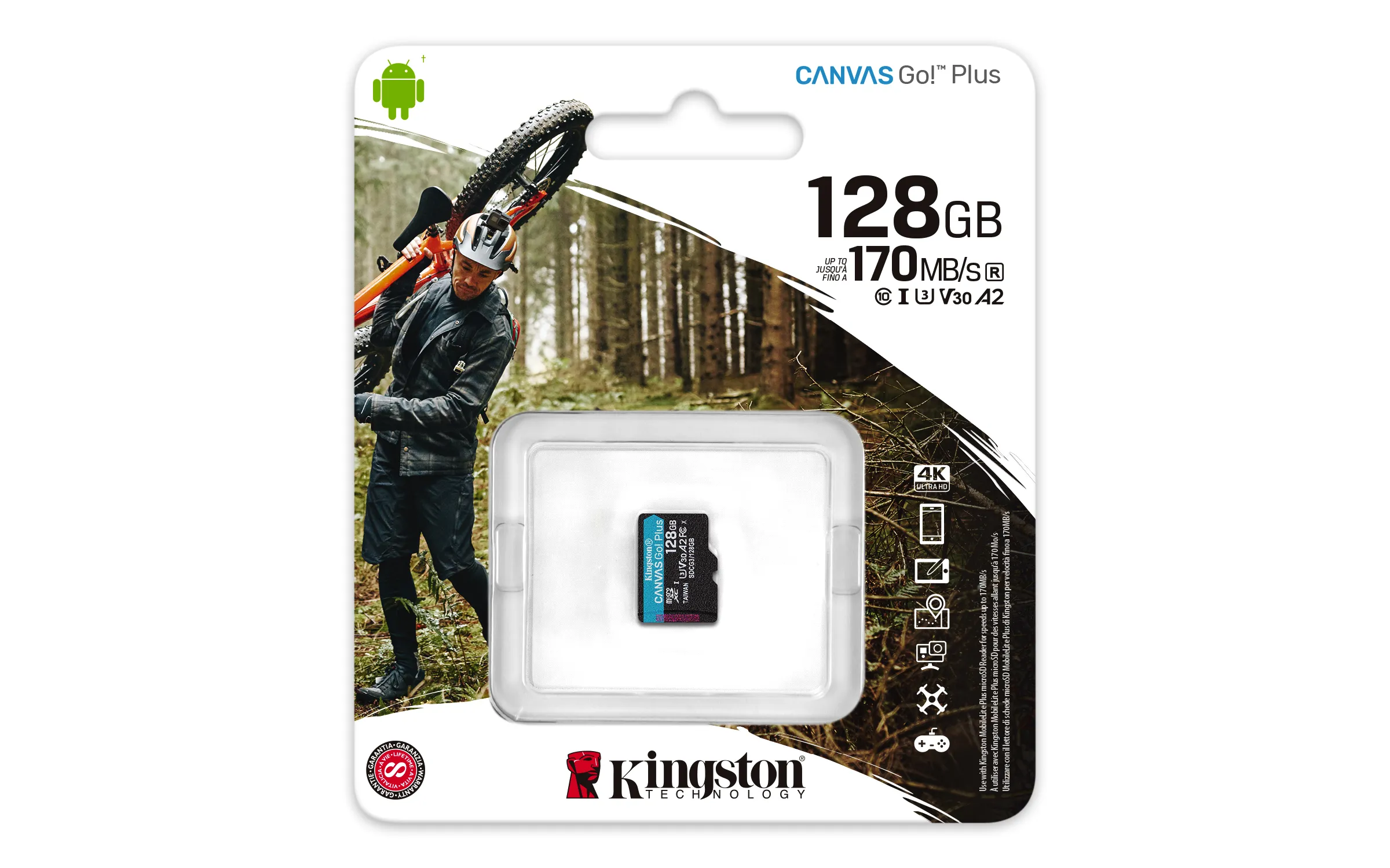 Kingston Canvas Go! Plus 128GB MicroSDXC - memory card