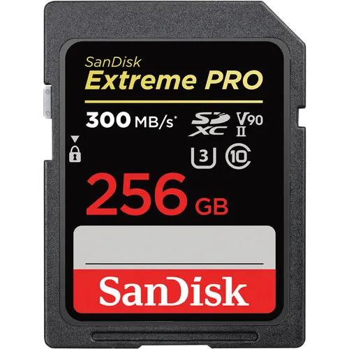 SanDisk Extreme PRO 256 GB SDXC UHS-II U3 V90 kort