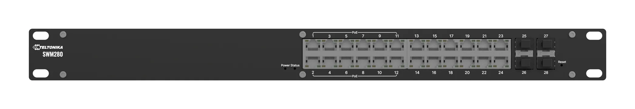 Teltonika SWM280 -hallittava kytkin, PoE+