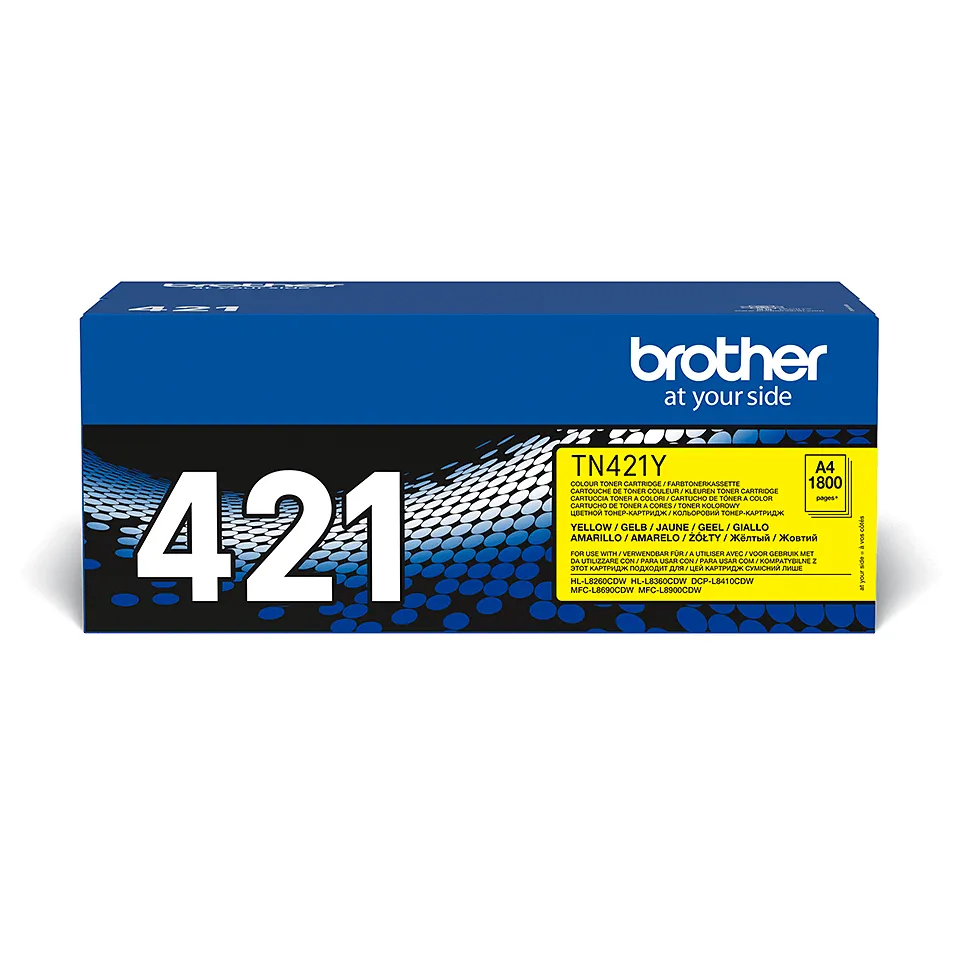 Brother TN421Y toner cartridge, Yellow
