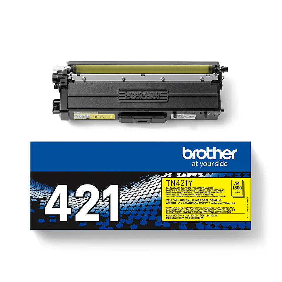 Brother TN421Y toner cartridge, Yellow