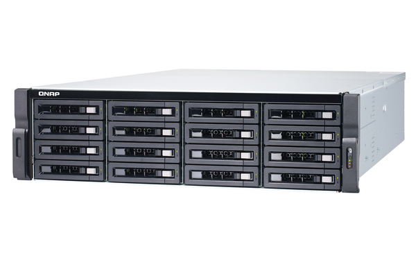 QNAP TS-1673U-8G 16-bay rackmount NAS AMD RX-421ND 4-core 2.1GHz up to 3.4GHz 8GB DDR4 RAM (max 64GB) 2 x M.2 22802260 SATA 6Gbs 4xS