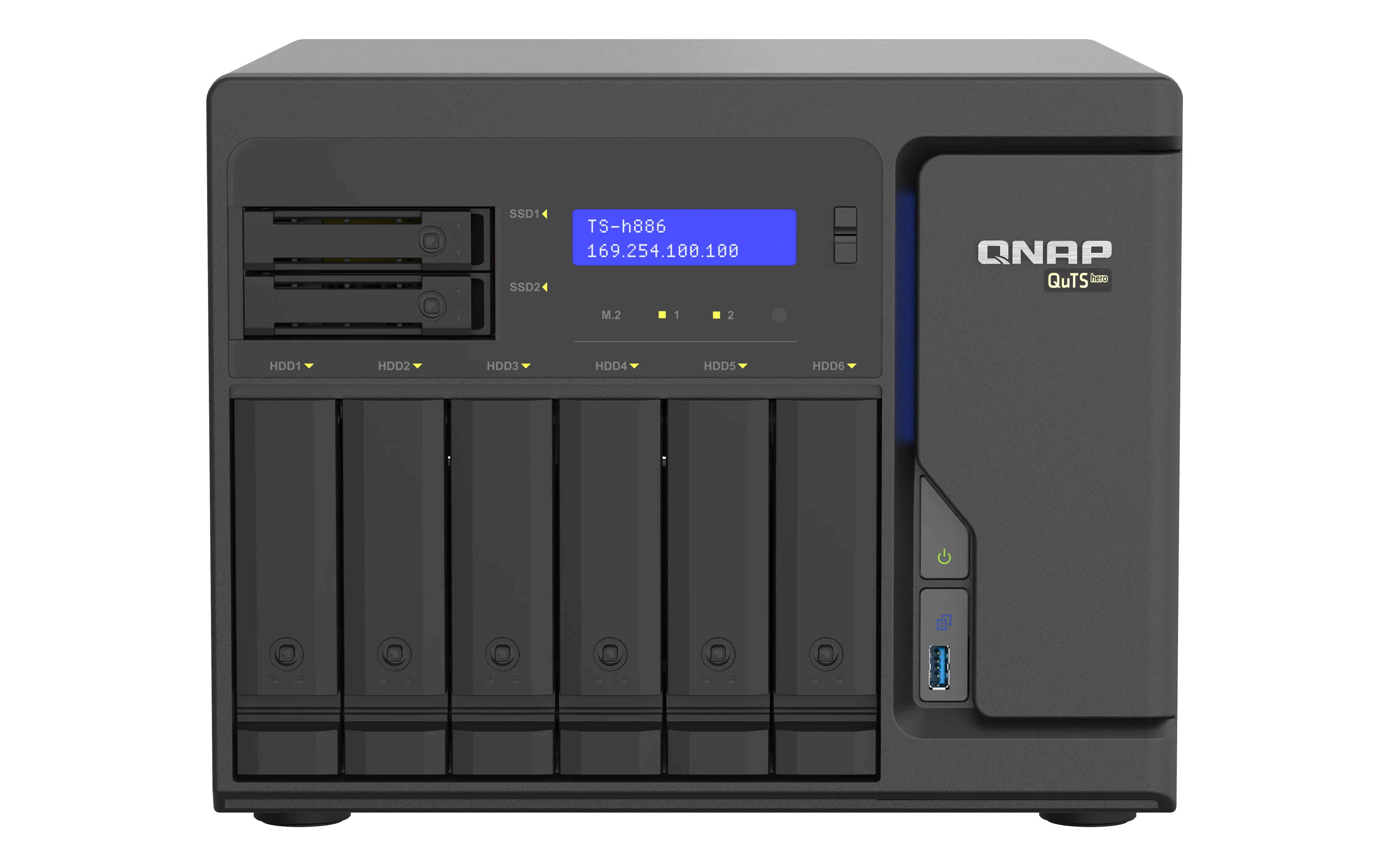 8-Bay QuTS hero NAS Xeon D-1602 8GB RAM