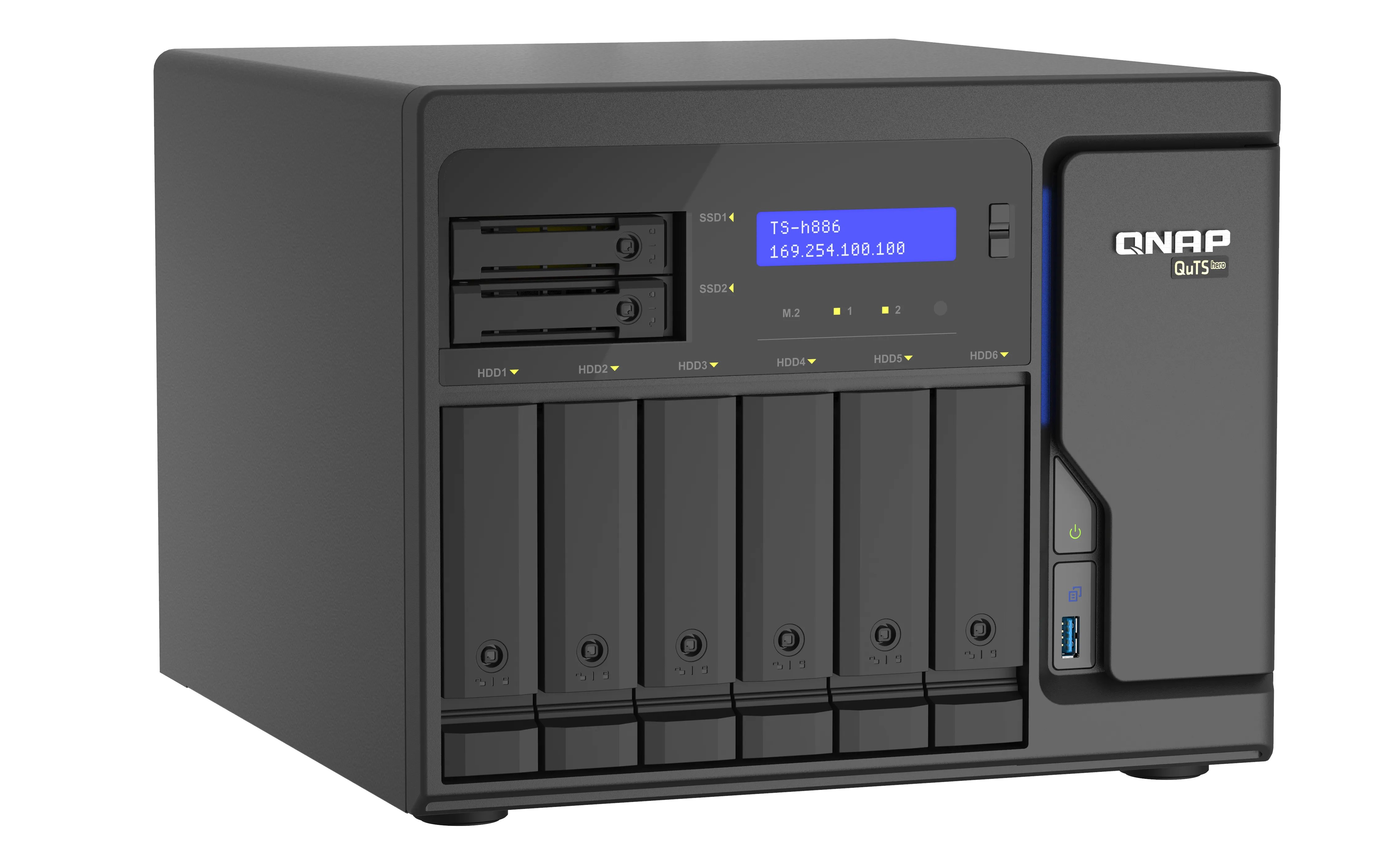 8-Bay QuTS hero NAS Xeon D-1602 8GB RAM
