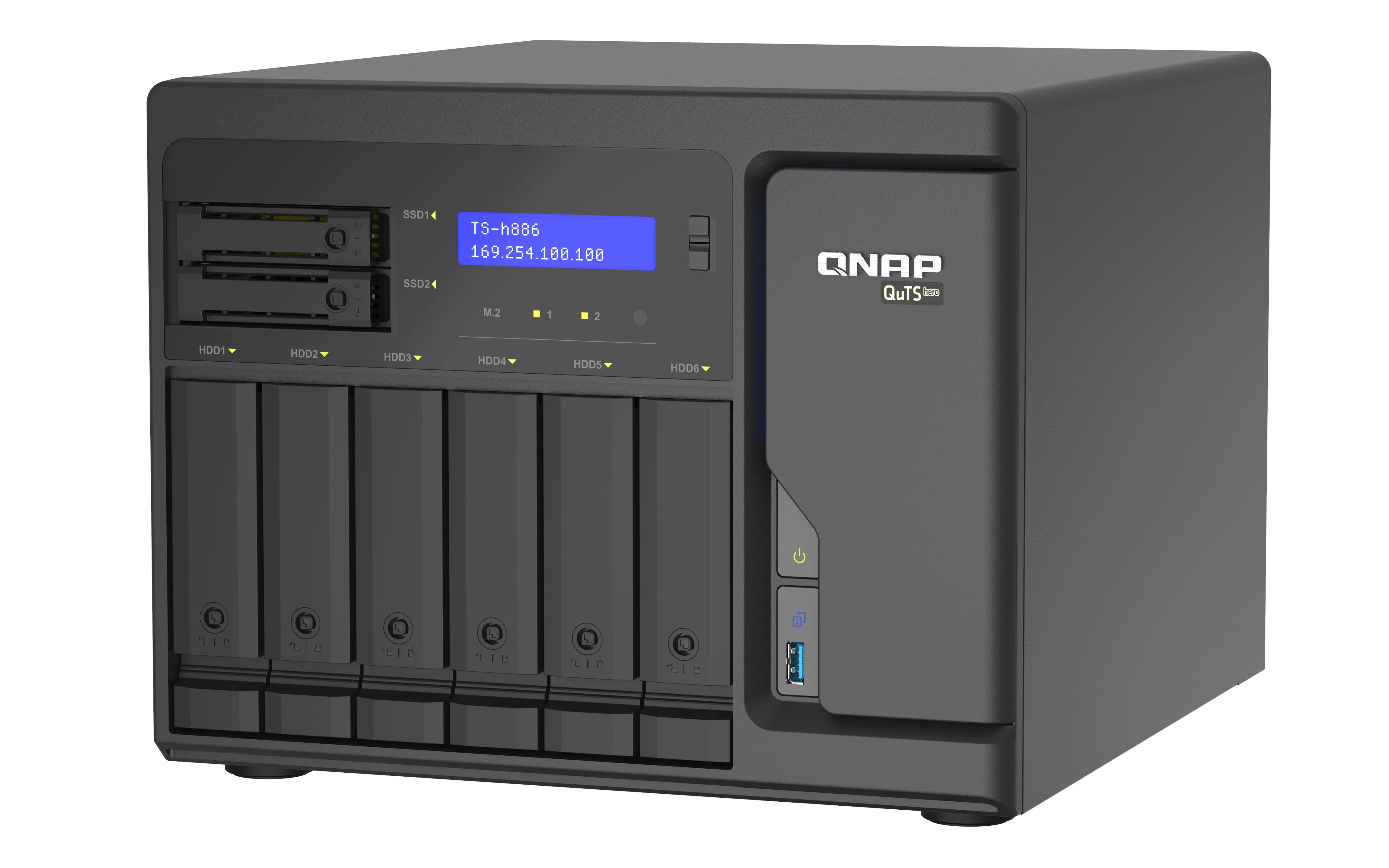 8-Bay QuTS hero NAS Xeon D-1602 8GB RAM