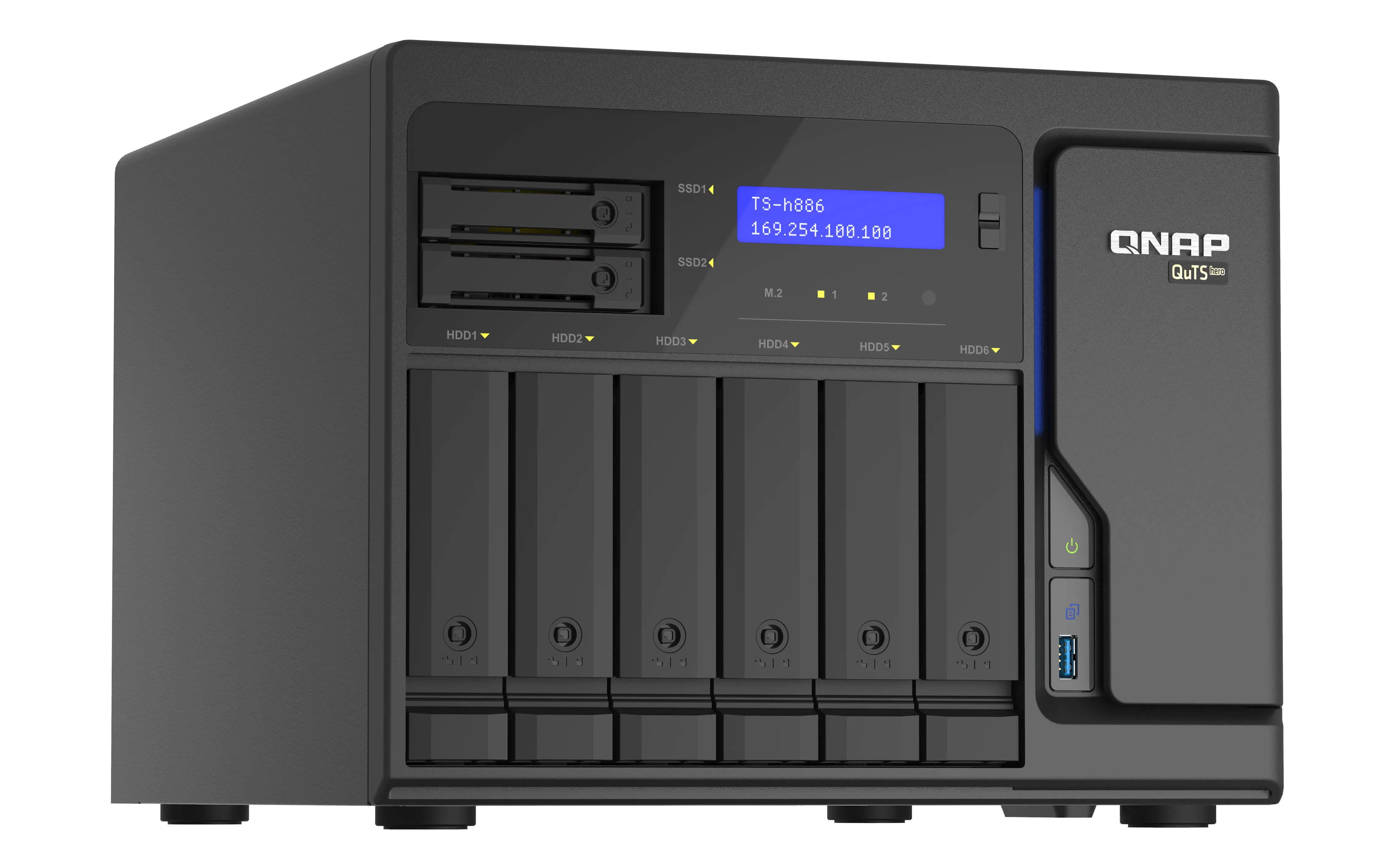 8-Bay QuTS hero NAS Xeon D-1602 8GB RAM