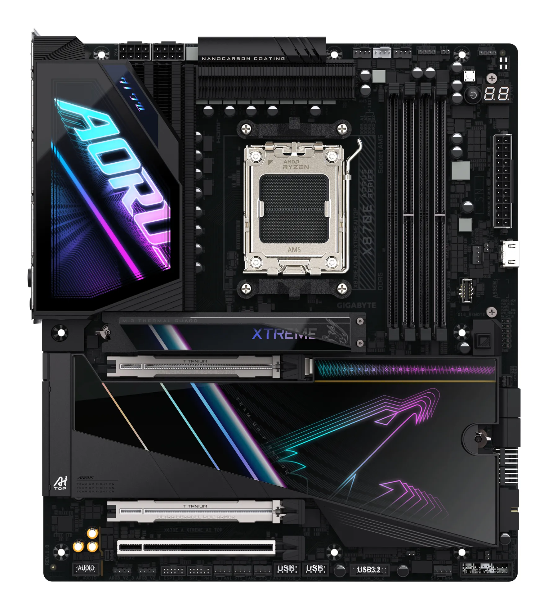Gigabyte X870E AORUS XTREME AI TOP WiFi 7 AM5 E-ATX Motherboard