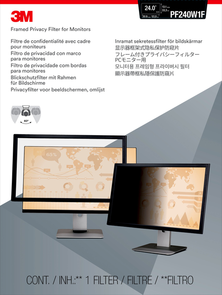 3M PF324W Privacy Filter (24")