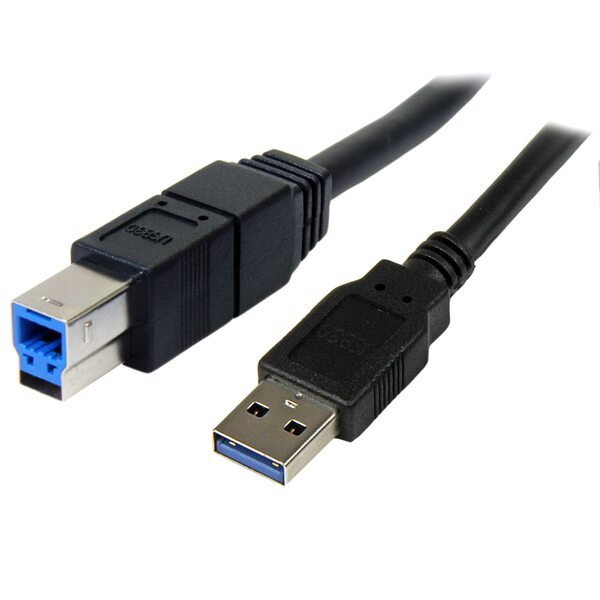StarTech USB 3.0 USB-A to USB-B cable, 3 m, Black